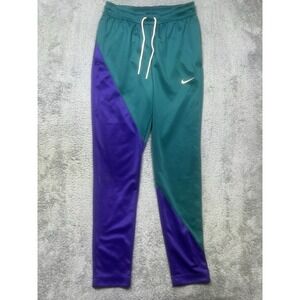 Nike NSW Swoosh Track Pants Mens S Green Purple Jogger Tapered Active BV5289-355